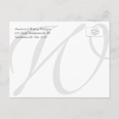 カスタマイズ可能な結婚式のSave the Dateカード 3枚の写真 案内ポストカード (裏面)