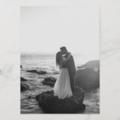 カスタマイズ可能な結婚式ビンゴカードと写真テンプレート (裏面)