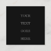 カスタマイズ可能な結婚式招待状のレイアウト エンクロージャーカード (裏面)