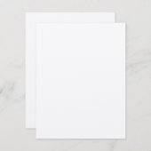 カスタマイズ可能な結婚式招待状は発表を置きます 招待状 (正面/裏面)