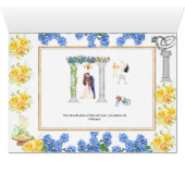 カスタマイズ可能な結婚式招待状カード4面 (内部横(下))