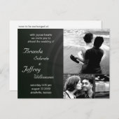 カスタマイズ可能な結婚式招待状写真イメージ インビテーションポストカード (正面/裏面)