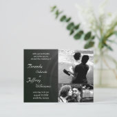 カスタマイズ可能な結婚式招待状写真イメージ インビテーションポストカード (スタンド正面)