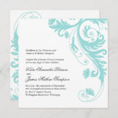 カスタマイズ可能な結婚式招待状 招待状 (正面/裏面)