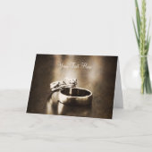 カスタマイズ可能な結婚指輪カード カード (正面)