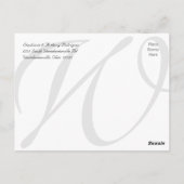 カスタマイズ可能な結婚白のサンキューカード3枚の写真 ポストカード (裏面)