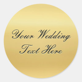 カスタマイズ可能な結婚金ゴールドシール ラウンドシール