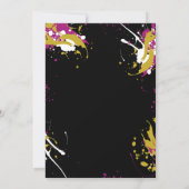 カスタマイズ可能な絵を描きながら飲むパーティーの招待状 招待状 (裏面)