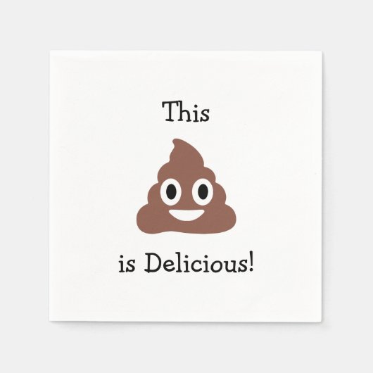 カスタマイズ可能な絵文字 スタンダードカクテルナプキン (正面)