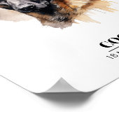 カスタマイズ可能な絵画水の色のマリノワ ポスター (角)