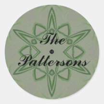 カスタマイズ可能な緑のケルト結び目模様星