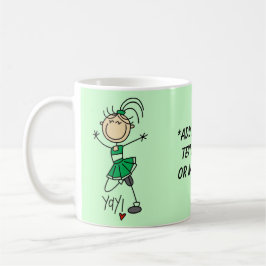 カスタマイズ可能な緑のチアリーダーのマグ マグカップ