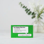 カスタマイズ可能な緑の名刺 名刺 (スタンド正面)