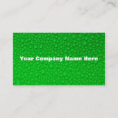 カスタマイズ可能な緑の名刺 名刺 (裏面)