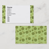カスタマイズ可能な緑の点カード 名刺 (正面/裏面)