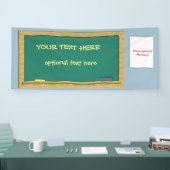 カスタマイズ可能な緑の黒板2.5 x 6 横断幕 (トレードショー)