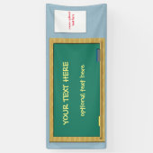 カスタマイズ可能な緑の黒板2.5 x 6 横断幕 (縦)