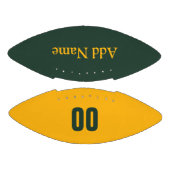 カスタマイズ可能な緑/金ゴールドミニフットボール アメリカンフットボール (パネル)