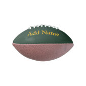 カスタマイズ可能な緑/金ゴールドミニフットボール アメリカンフットボール (回転90)