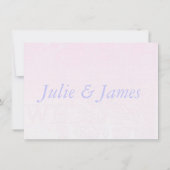 カスタマイズ可能な繊細な結婚式の出欠確認カード 招待状 (裏面)