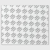 カスタマイズ可能な繰り返しハッピーバースデー（任意の名前） ラッピングペーパー (フラット)