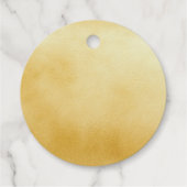 カスタマイズ可能な美しい金箔 フェイバータグ (裏面)