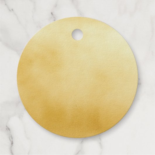 カスタマイズ可能な美しい金箔 フェイバータグ (裏面)