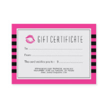 カスタマイズ可能な美容師のギフト券