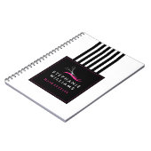 カスタマイズ可能な美容師のノート ノートブック (左側)