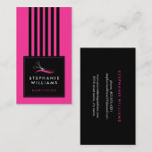 カスタマイズ可能な美容師の名刺のテンプレート 名刺 (正面/裏面)