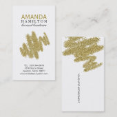 カスタマイズ可能な美容師の名刺 予約カード (正面/裏面)