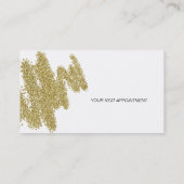 カスタマイズ可能な美容師の名刺 予約カード (裏面)