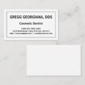カスタマイズ可能な美容歯科医の名刺 名刺 (正面/裏面)