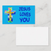 カスタマイズ可能な聖十字架があなたを愛 名刺 (正面/裏面)