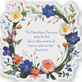 カスタマイズ可能な聖書の詩 個別カットのビニールステッカー シール