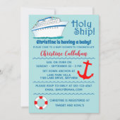 カスタマイズ可能な聖船ベビーシャワー招待状 招待状 (正面)
