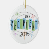 カスタマイズ可能な肝臓の受領者 セラミックオーナメント (右)