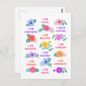 カスタマイズ可能な肯定感動的動機 ポストカード (正面/裏面)