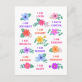 カスタマイズ可能な肯定感動的動機 ポストカード (正面)