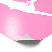 カスタマイズ可能な背景でチアリーダーが応援 フォトプリント (角)