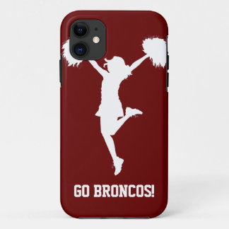 カスタマイズ可能な背景のチアリーダーのチアリーティング iPhone 11 ケース