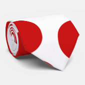 カスタマイズ可能な背景の大きく赤い水玉模様 ネクタイ (ロール)