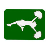 カスタマイズ可能な背景チアリーダーチアリーティング マグネット (横)