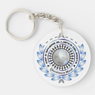 カスタマイズ可能な背部とのロゴ円のKeychain キーホルダー