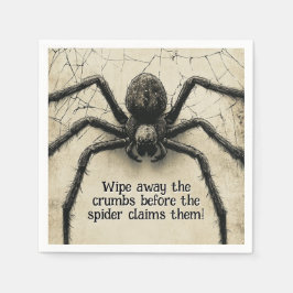カスタマイズ可能な背骨をチクチクするスパイダーハロウィーンBash スタンダードカクテルナプキン