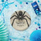 カスタマイズ可能な背骨をチクチクするスパイダーハロウィーンBash ペーパープレート (パーティー)