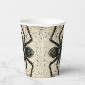 カスタマイズ可能な背骨をチクチクするスパイダーハロウィーンBash 紙コップ (右)