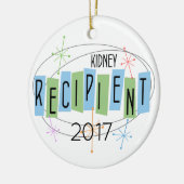 カスタマイズ可能な腎臓の受信者 セラミックオーナメント (左)