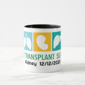 カスタマイズ可能な臓器移植マグカップ マグカップ (中央)