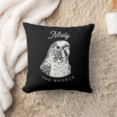 カスタマイズ可能な自分のブデギーの名前の追加 クッション (ブランケット)